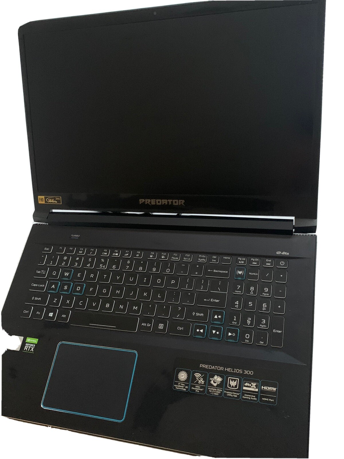 Acer Predator Helios 300 15.6inch (512GB SSD ntel Core i7-10750H 16GB…