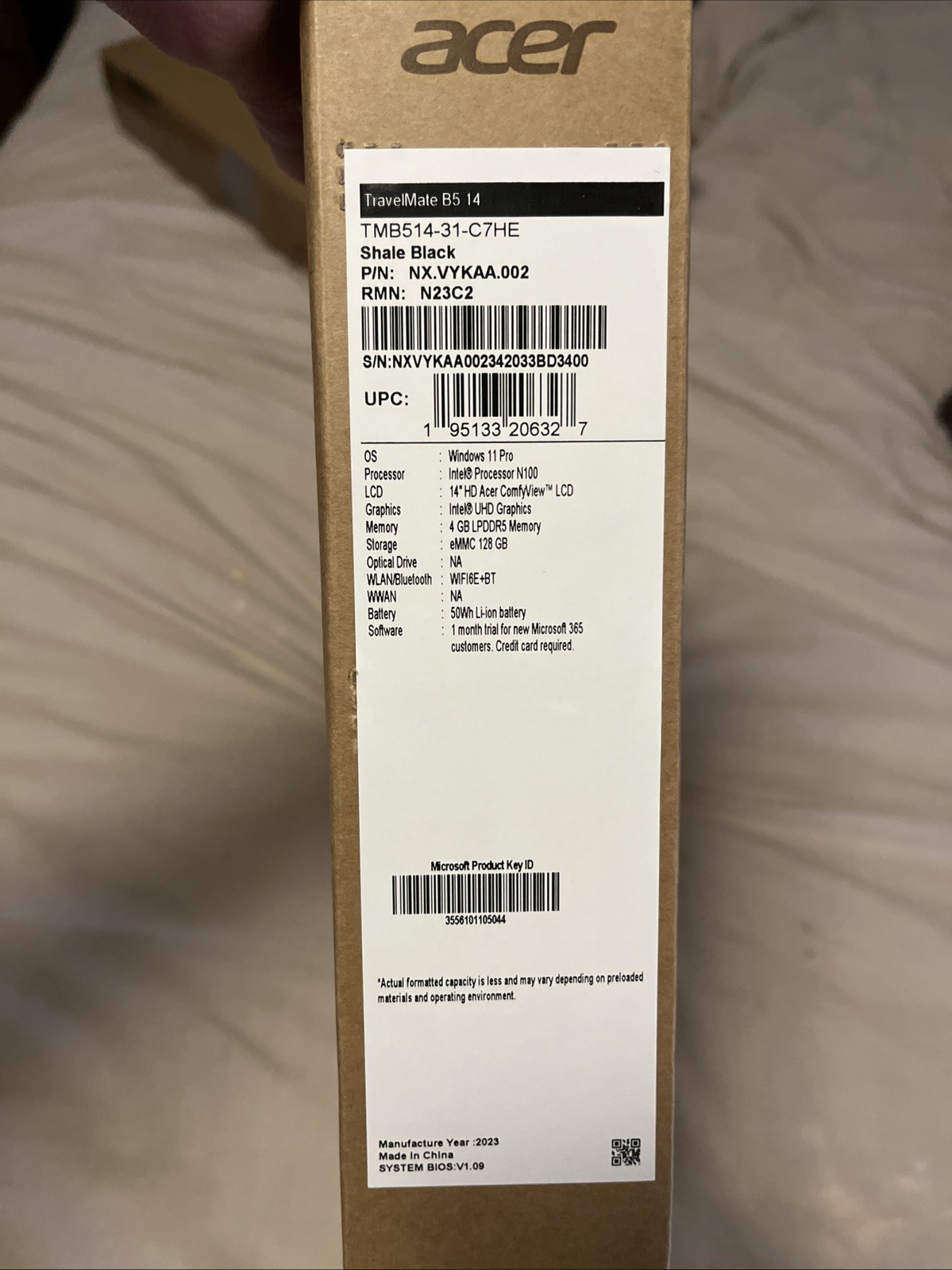 Acer Travel Mate B5 14. Brand New-open Box