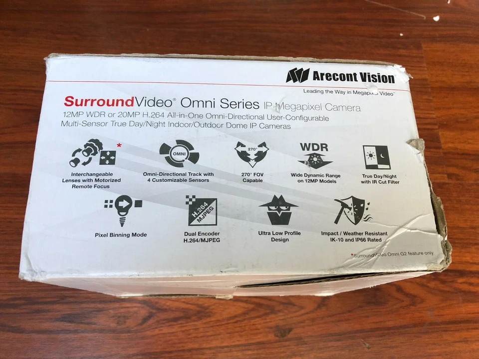 New Arecont Vision AV20275DN-28 20MP Outdoor Multi-sensor Dome TDN IP