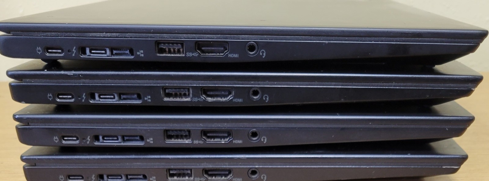 (Lot of 4) Lenovo ThinkPad T490s i5/i7-8th Gen 1.6/1.90GHz 8GB No OS/SSD/HDD