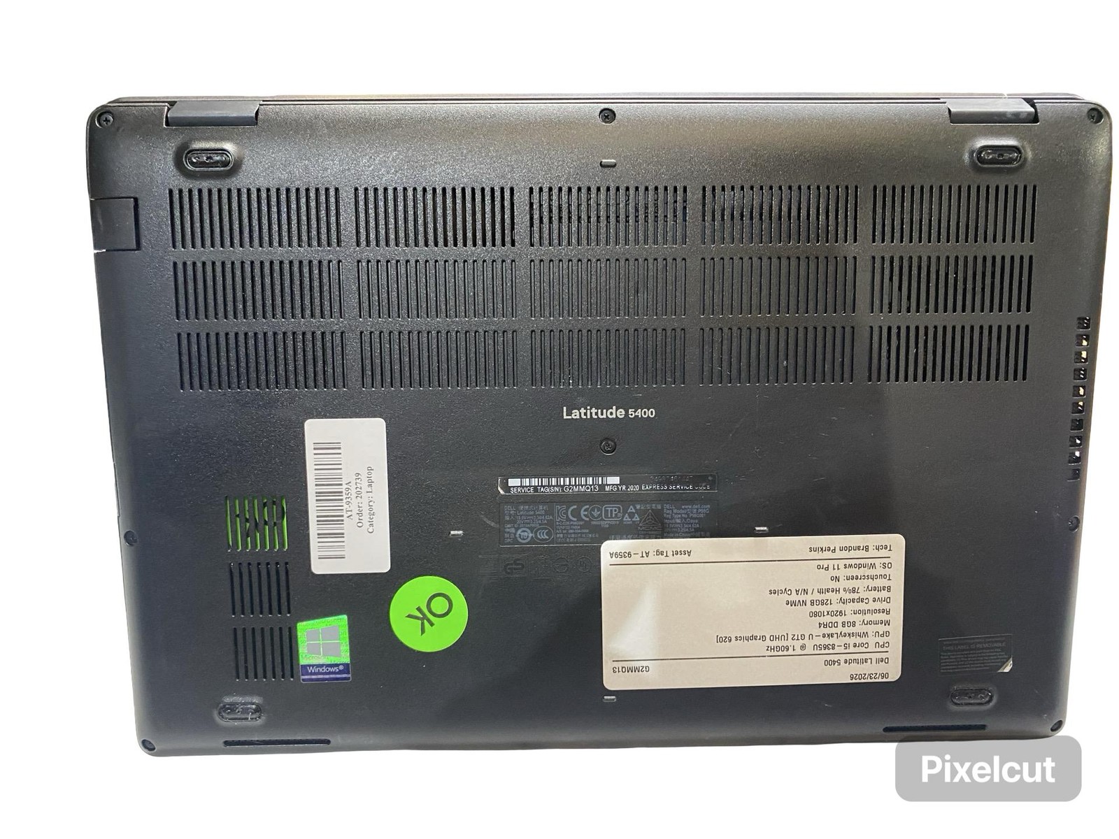 Dell Latitude 5400i5 8365U 8GB 128GB Win11Pro Laptop Grade C