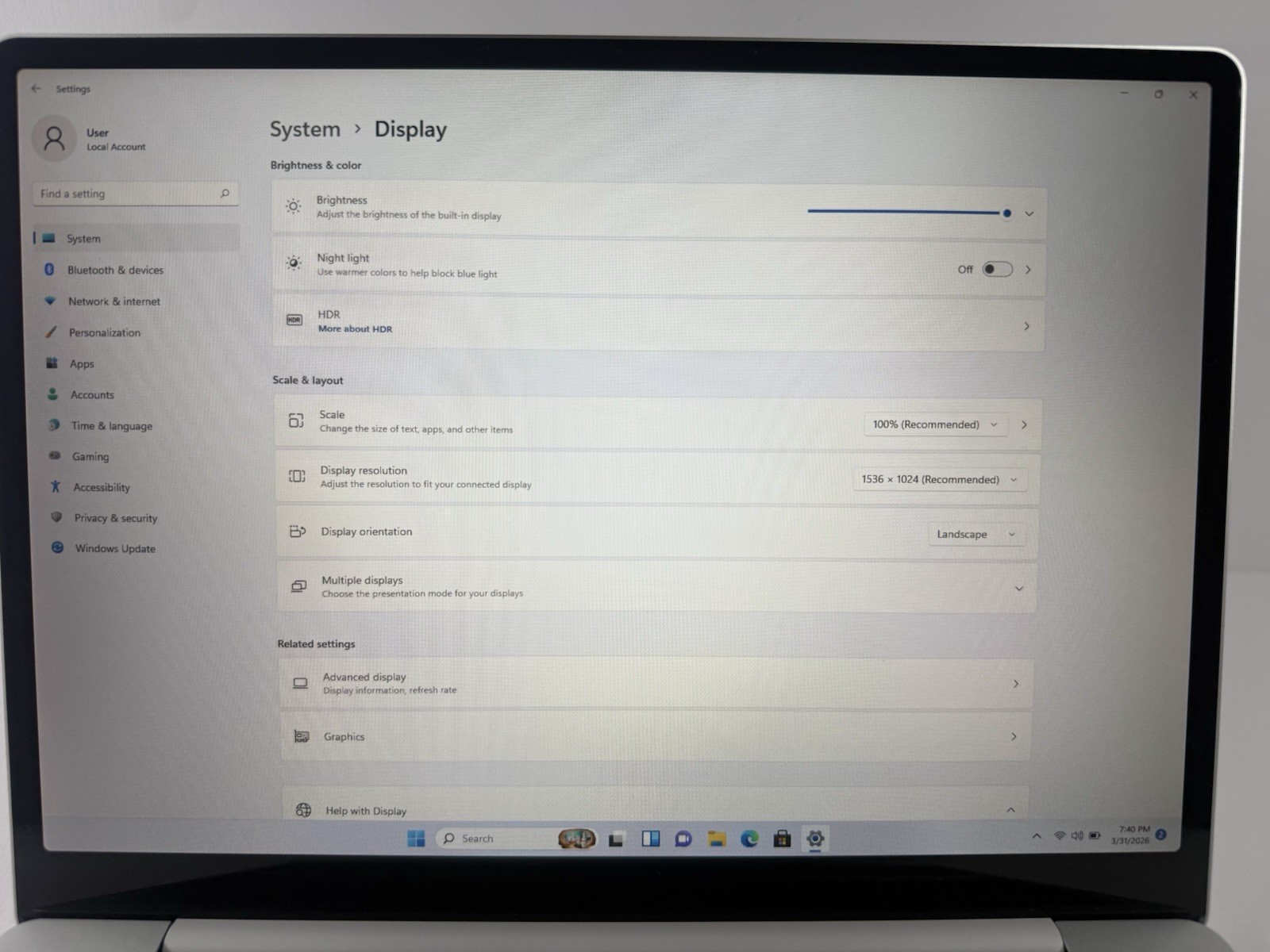 Microsoft Surface Laptop Go 2 2013 12.4″ i5-1135G7 256GB SSD 16GB RAM Win 11 Pro