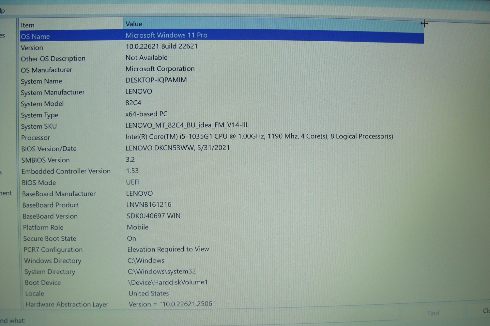 Lenovo V14-IIL FHD Intel Core i5-1035G1 1GHz 8GB 256GB SSD+ Original Charger