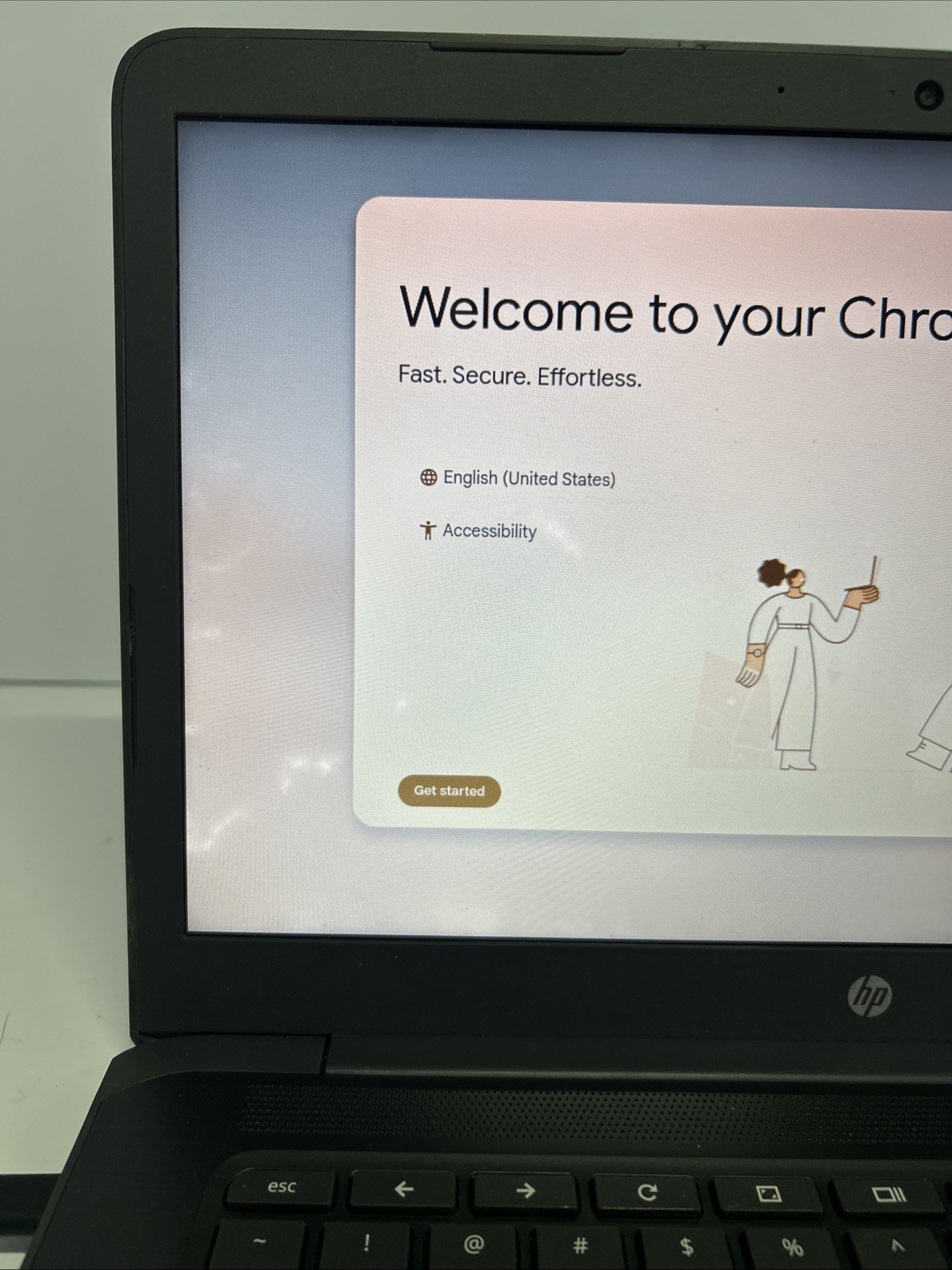HP 14″ Chromebook 14 G5 – Celeron N3350 – 3UZ96UT#ABA Some Wear – Working