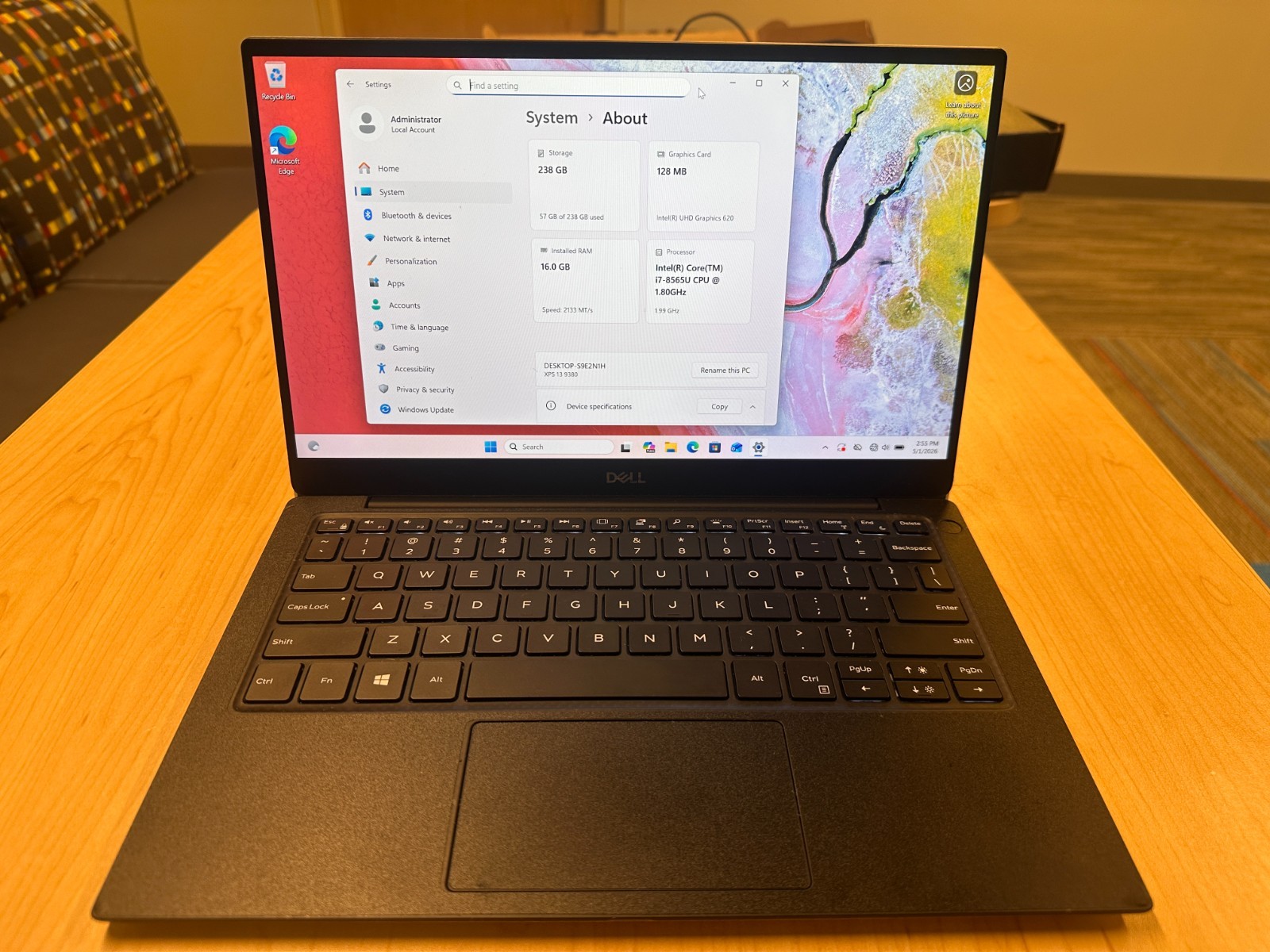 Dell XPS 13 (9380) – i7, 16GB RAM, 256GB SSD