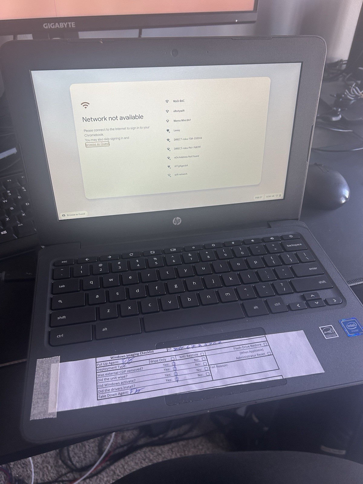 HP Chromebook 11a-nb0013dx 11.6″ Laptop 32GB eMMC 4GB RAM Intel Celeron N3350.