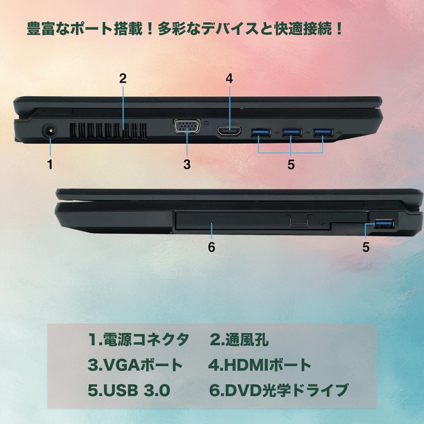 Fujitsu A746 15.6″ i3-6100U 16GB 512GB SSD Win11 Pro Office2019 HDMI DVD WiFi BT