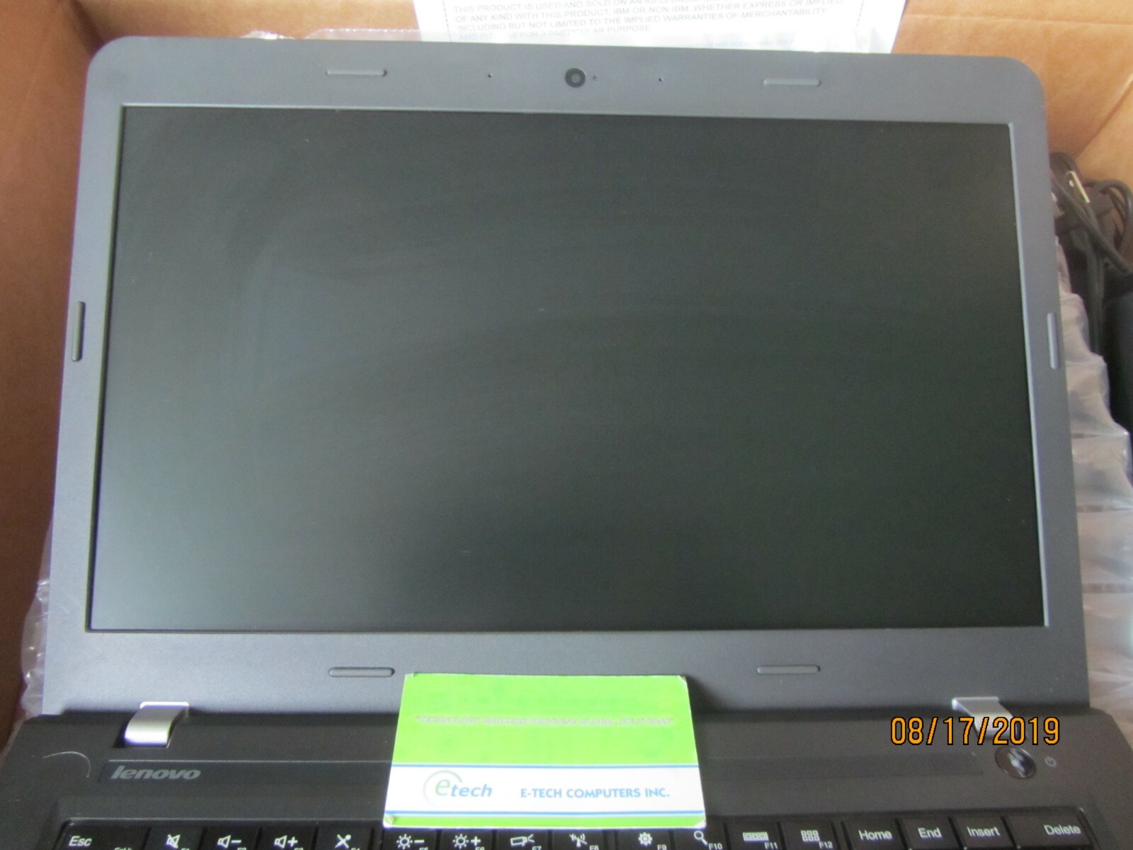 20DE001PUS ThinkPad E455 AMD A6-7000 4GB RAM 500GB HD 14.0″ HD Win7 Pro Win10