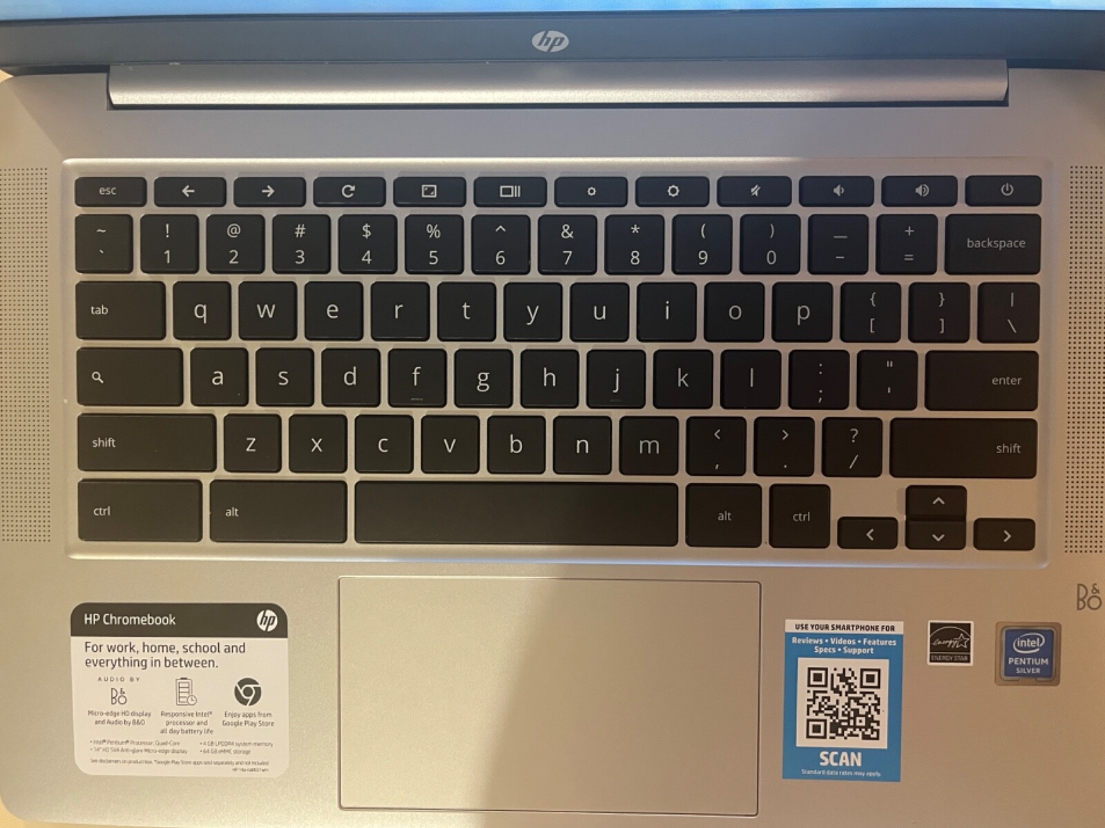 HP 14″ Chromebook 14A-NA0031WM 64GB EMMC 4GB RAM Intel Pentium Silver N5030 1.1G