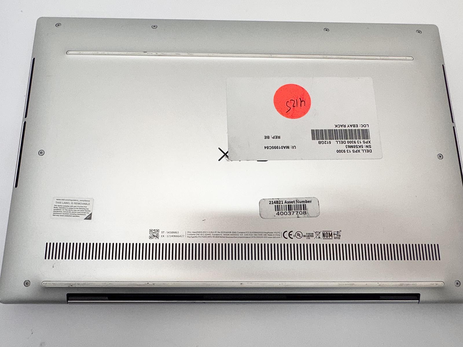 Dell XPS 13 9300, Intel Core i7-1065G7 CPU @ 1.30GHz, 8GB RAM, 512GB NVMe