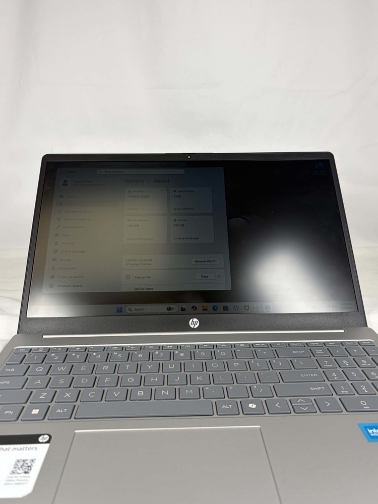 HP 15.6 inch HD Laptop, Intel Processor N200, 4GB RAM 128GB UFS SPB JA-368240