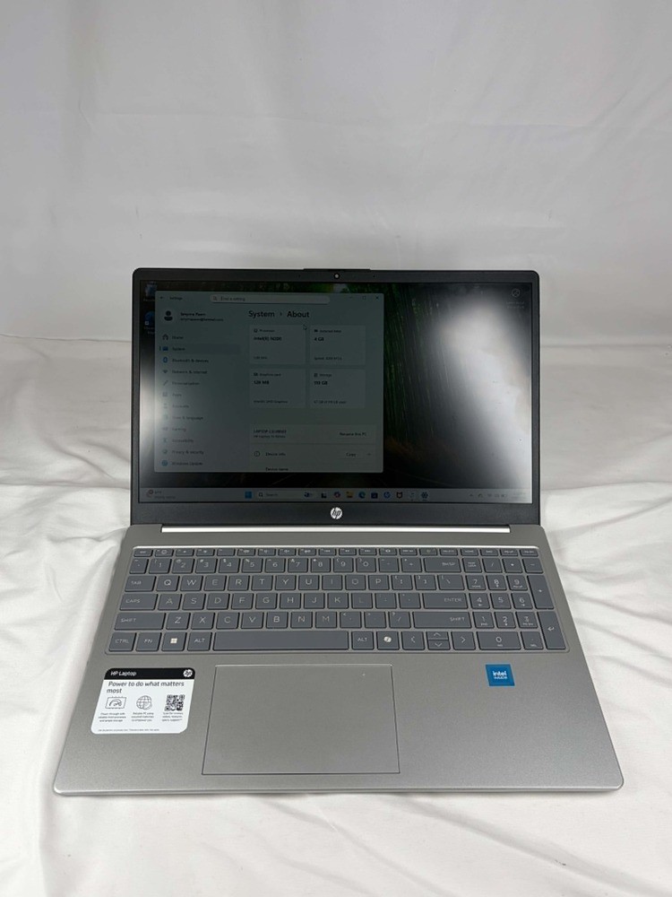 HP 15.6 inch HD Laptop, Intel Processor N200, 4GB RAM 128GB UFS SPB JA-368240