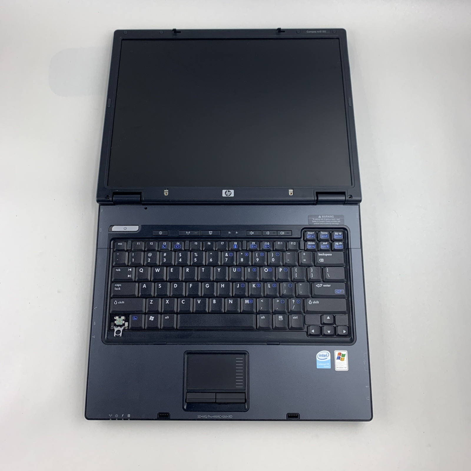 HP Compaq NC6120 Intel Celeron M 1.50GHz 512MB RAM 15″ No Battery No HDD No OS