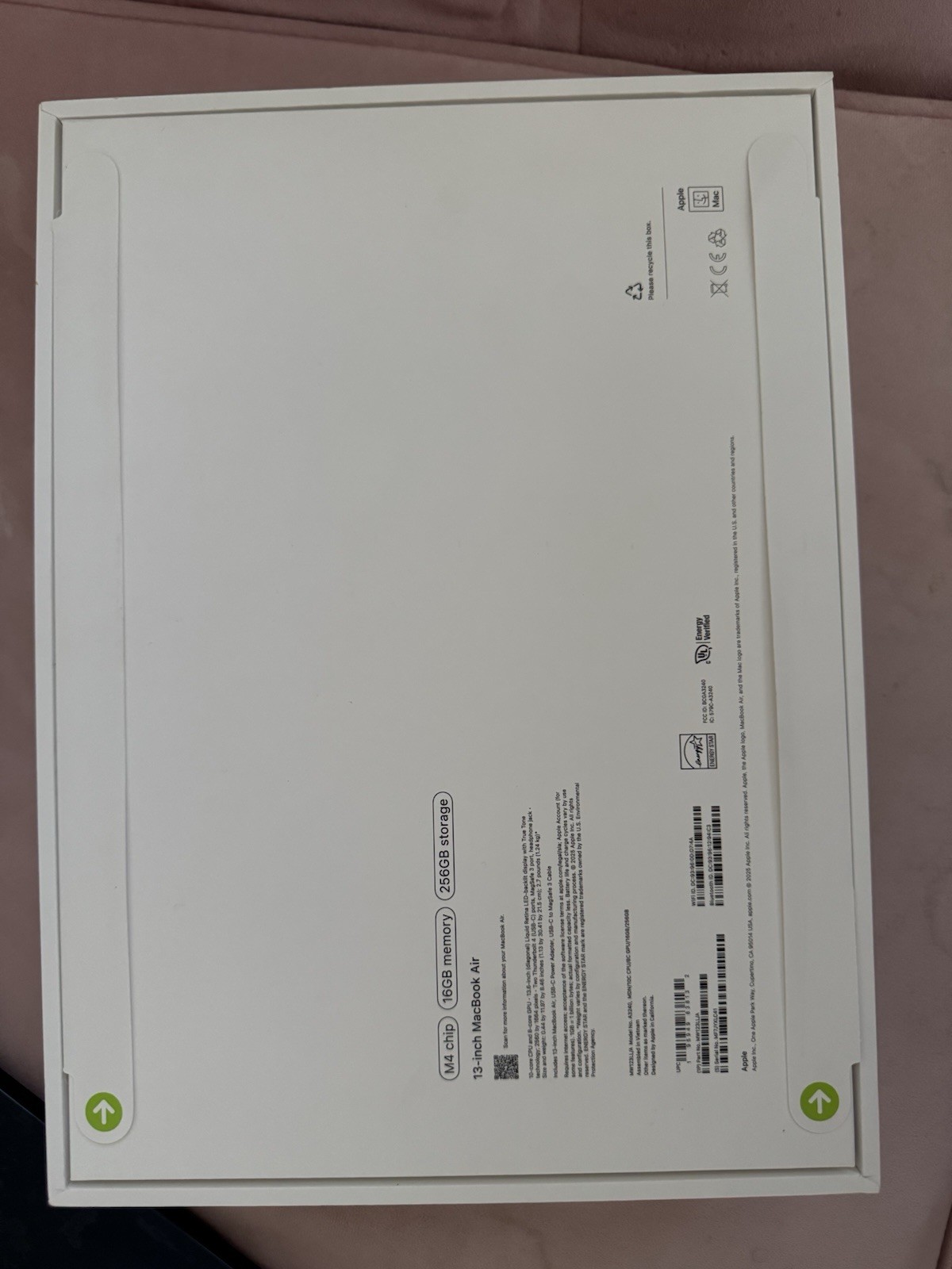 Apple MacBook Air 13-inch M1 Chip 16GB RAM 256GB SSD Black Laptop