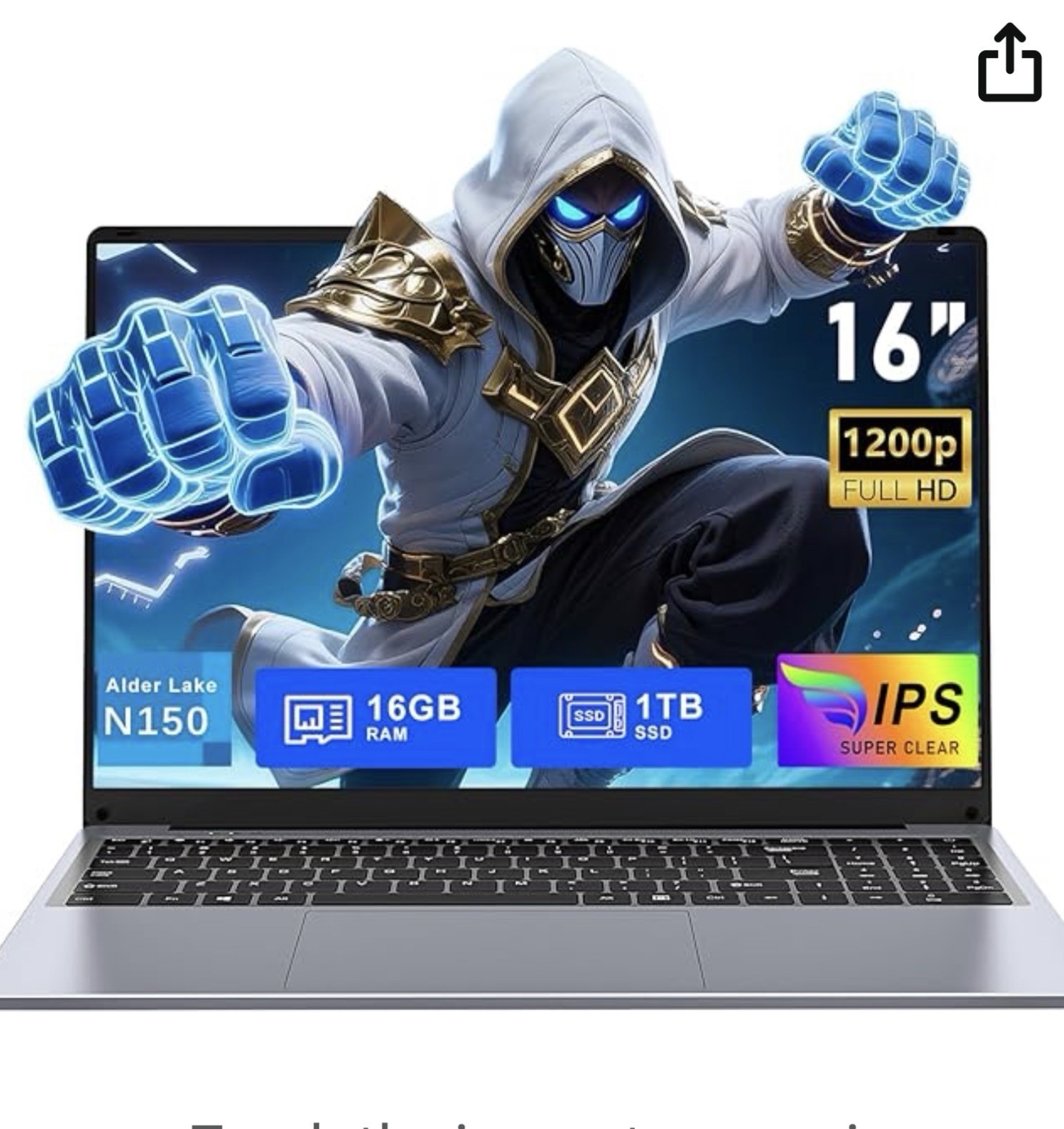 FunYet NY-08 16″ Intel N150 800MHz 16GB RAM 1TB SSD