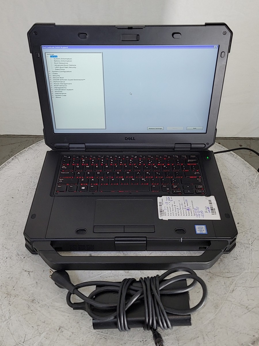 Dell Latitude 5424 Rugged P85G Laptop Core I5-8350U 1.7GHz 8GB 128GB SEE NOTES