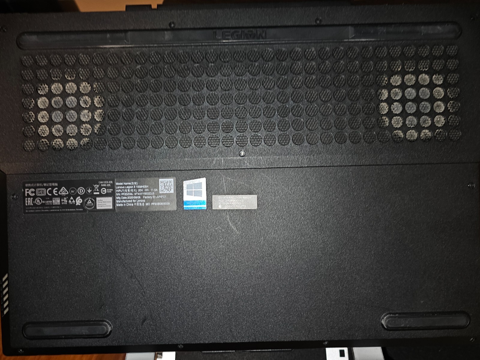 Lenovo Legion 5 gaming laptop, GTX 1660Ti, Intel Core i7 10th Gen, 32 GB of Ram
