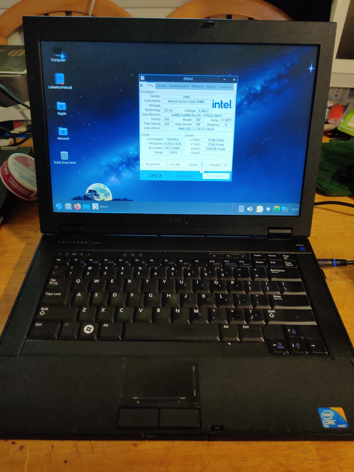 GREAT CONDITION! Dell Latitude E5400 Intel C2D T7250 2GHz 8GB, 1TB SSD, Ext Batt