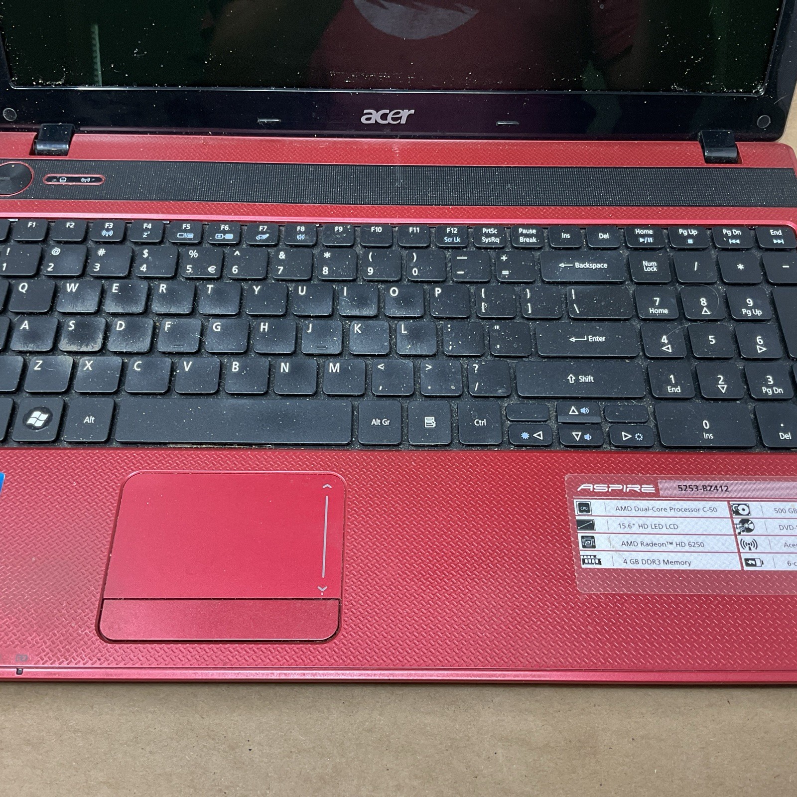 Acer Aspire 5253-BZ412 15.6″ Laptop Untested For Parts