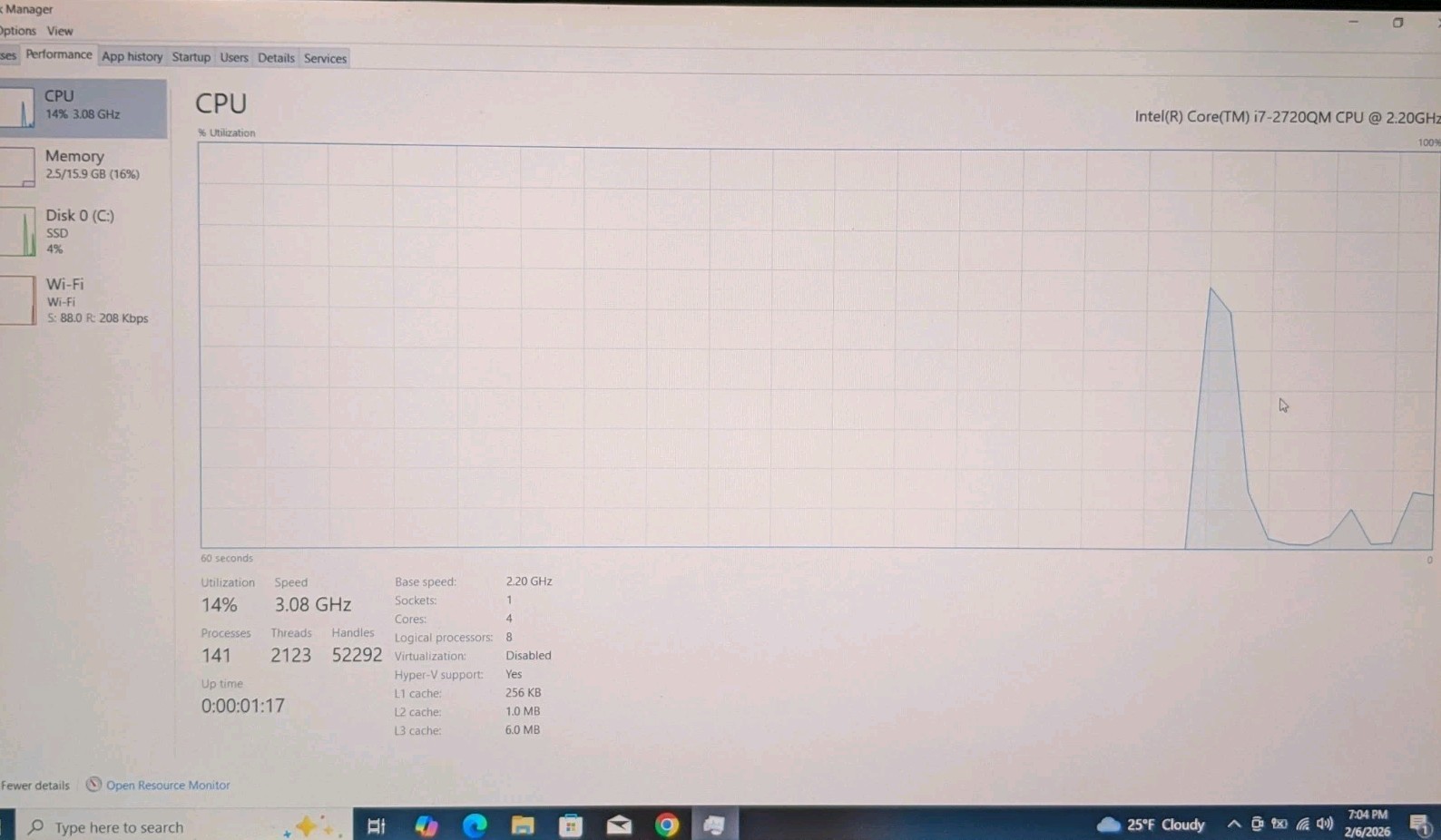 Lenovo ThinkPad W520 15.6” Laptop Intel i7-2720QM 16GB RAM 250GB SSD Win 10 Pro