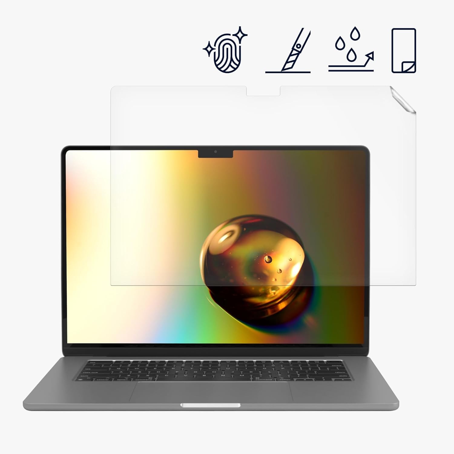 Screen Protector Matte Anti-Glare Display Film for Apple MacBook Air 15 M3 2024