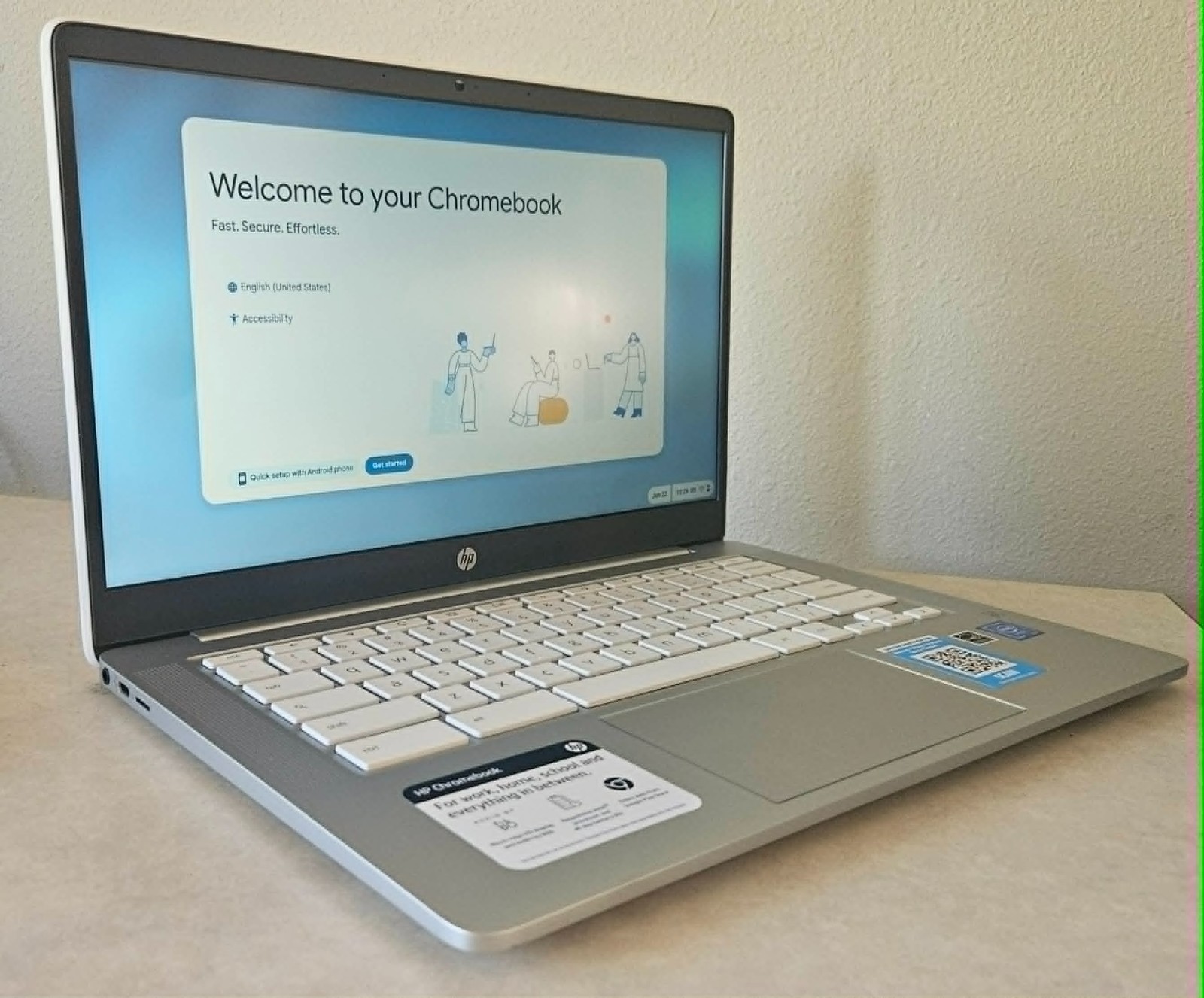 HP Chromebook 14a-na0020nr 14″ WLED HD Intel Celeron N4000 4GB 32GB #214