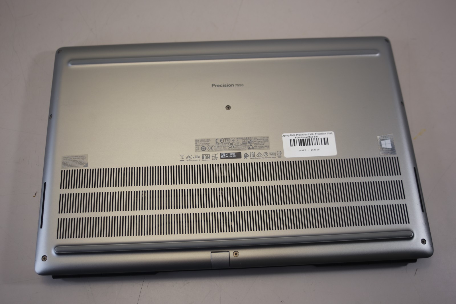 Dell Precision 7550 15.6″ FHD i9-10885H 16GB 256GB SSD nVIDIA T2000 Win11 Pro