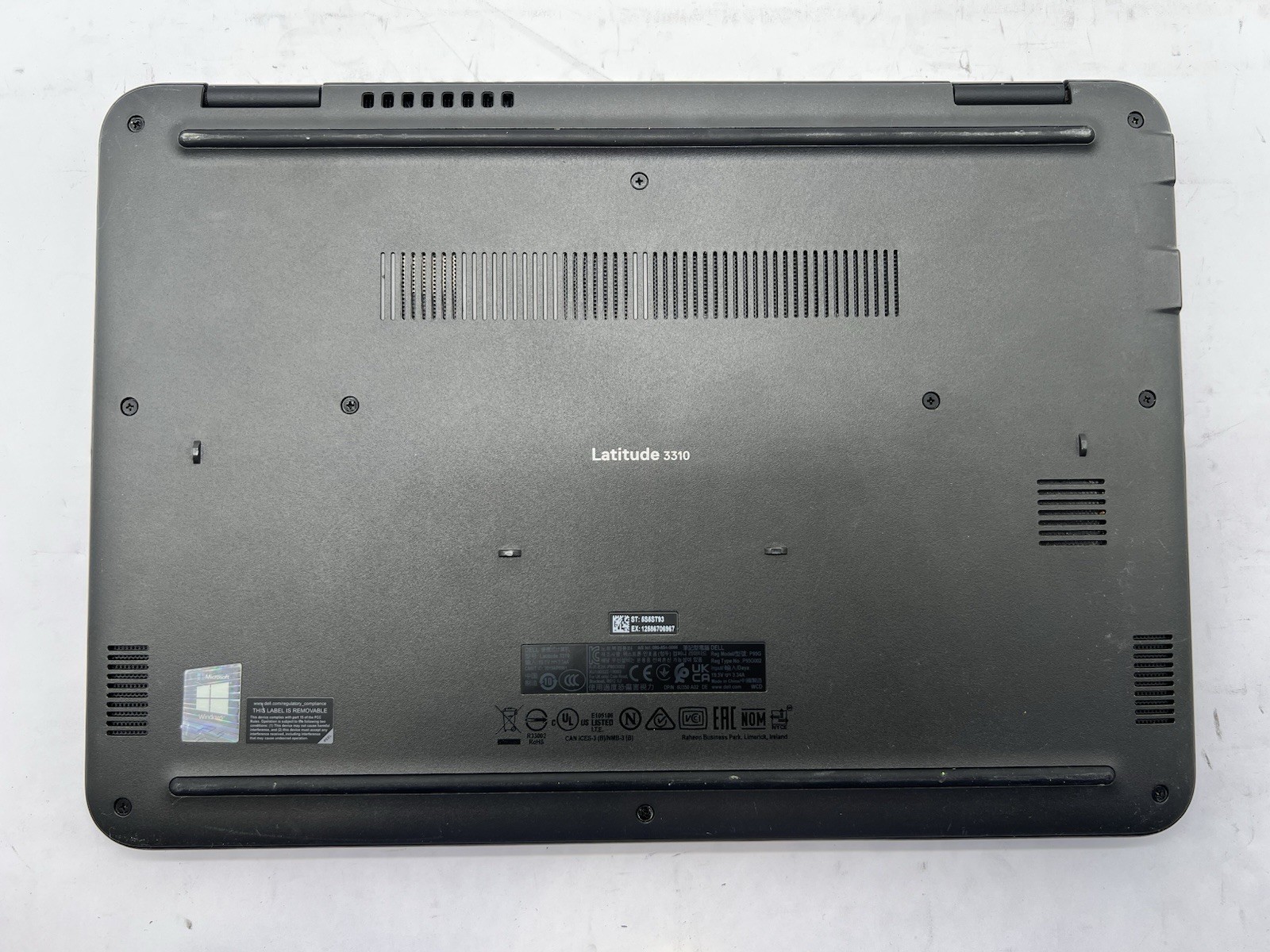 Dell Latitude 3310, i5-8265U CPU, @ 1.60GHz, 8GB RAM, 256GB NVMe-No OS/Adapter
