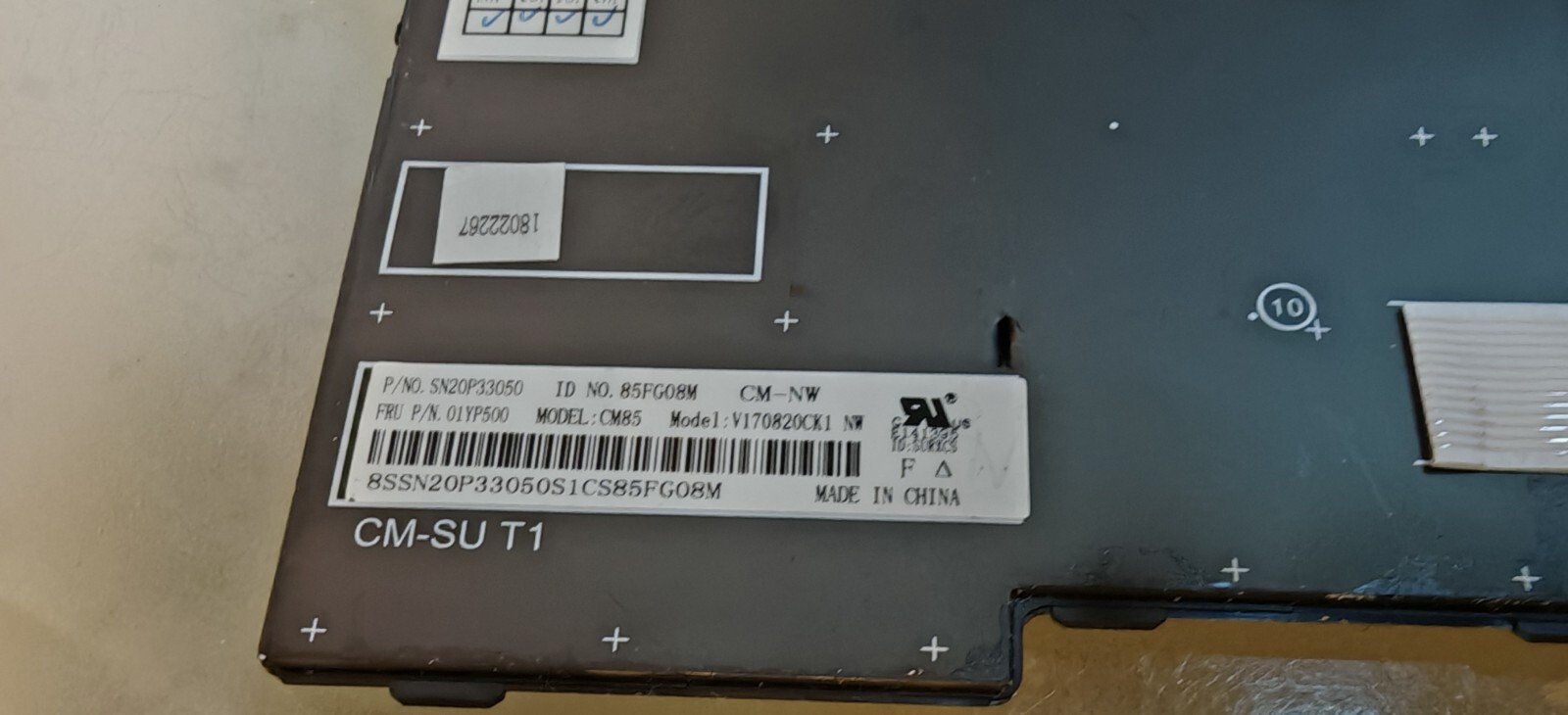 LENOVO THINKPAD L480 E480 E490 KEYBOARD KEYBOARD CM85 01YP500 SN20P33050