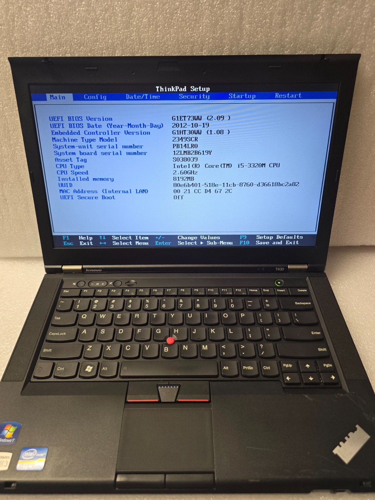 Lenovo ThinkPad T430 | i5-3320M 2.6Ghz | 8GB RAM | 320GB HDD | Windows 10 Pro