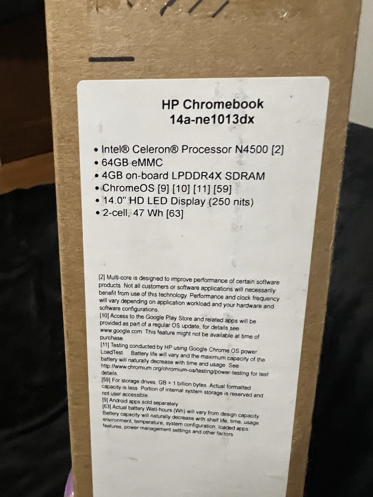 HP Chromebook Intel Celeron N4500 4GB 64GB eMMC 14″ Chrome OS Silver