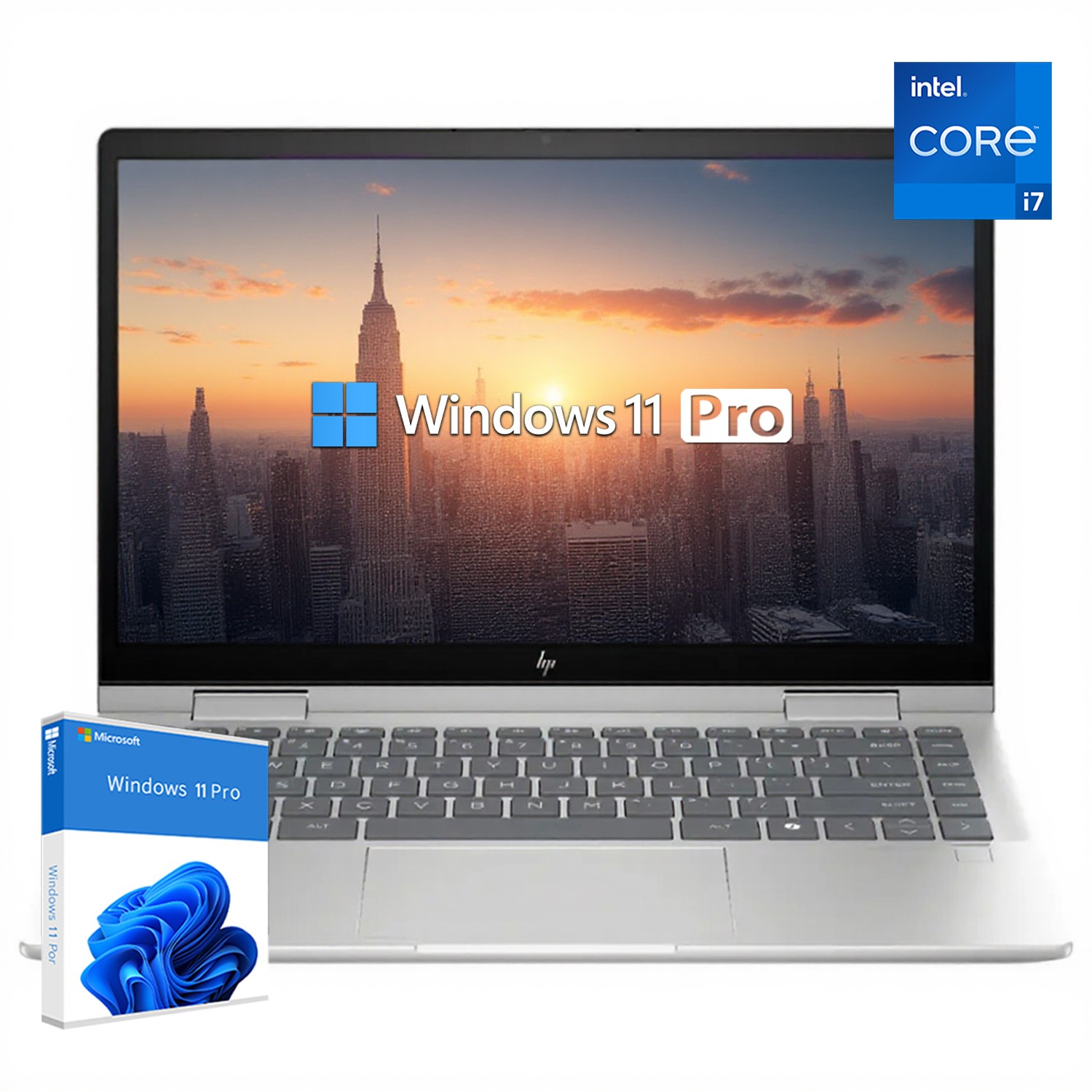 HP 15.6 in FHD Touch Laptop 10 Core Intel i7-1355U 32GB RAM 2TB SSD with Win Pro