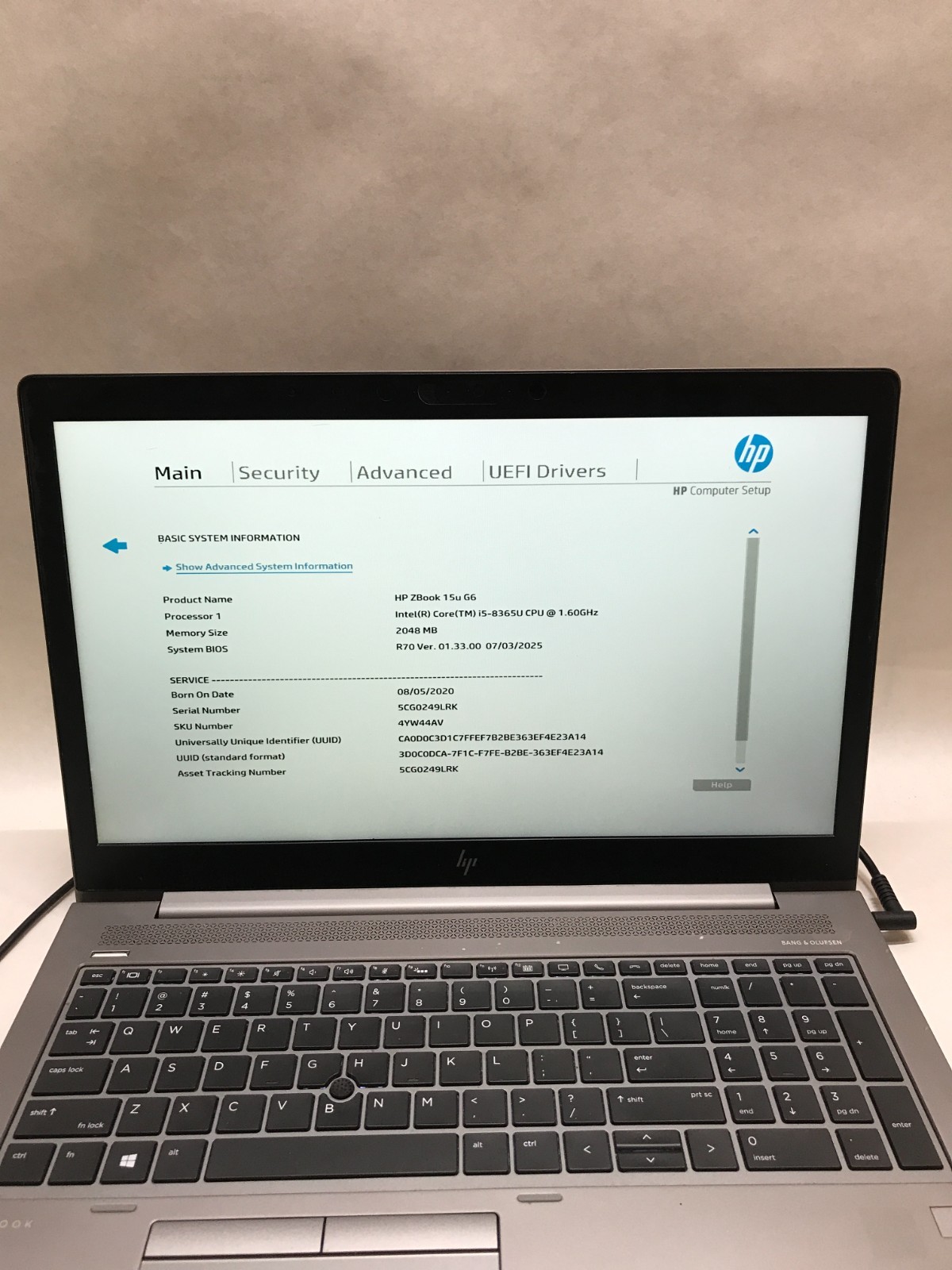 HP ZBook 15u G6 15″ Intel Core i5 NO RAM NO HDD/OS For Parts BENT CHASSIS!! – DW