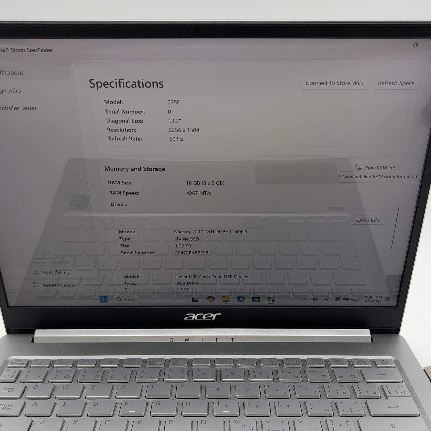 Acer Swift 3 N19H3 13.3″ i7-1165G7 2.8GHz 16GB RAM 1TB SSD