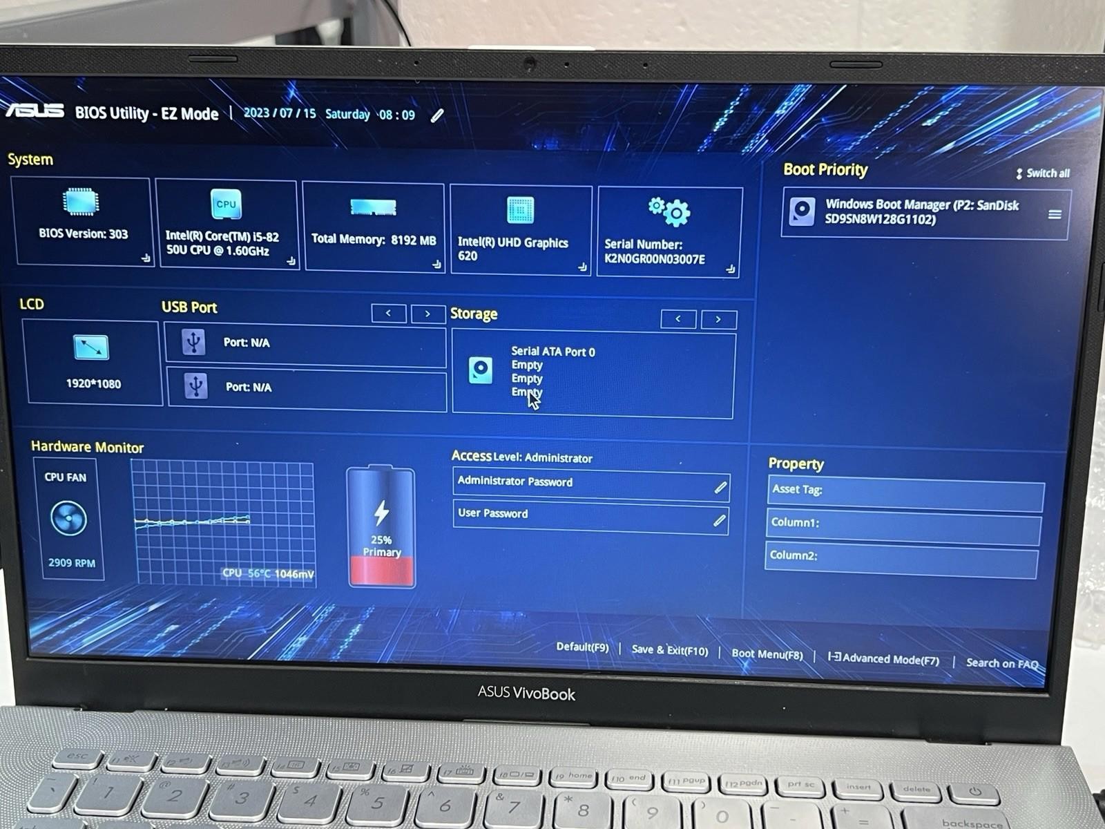Asus Vivobook 14 i5-8250U 1.60 GHz 8GB RAM 128GB SSD – Silver – X420U Win 10