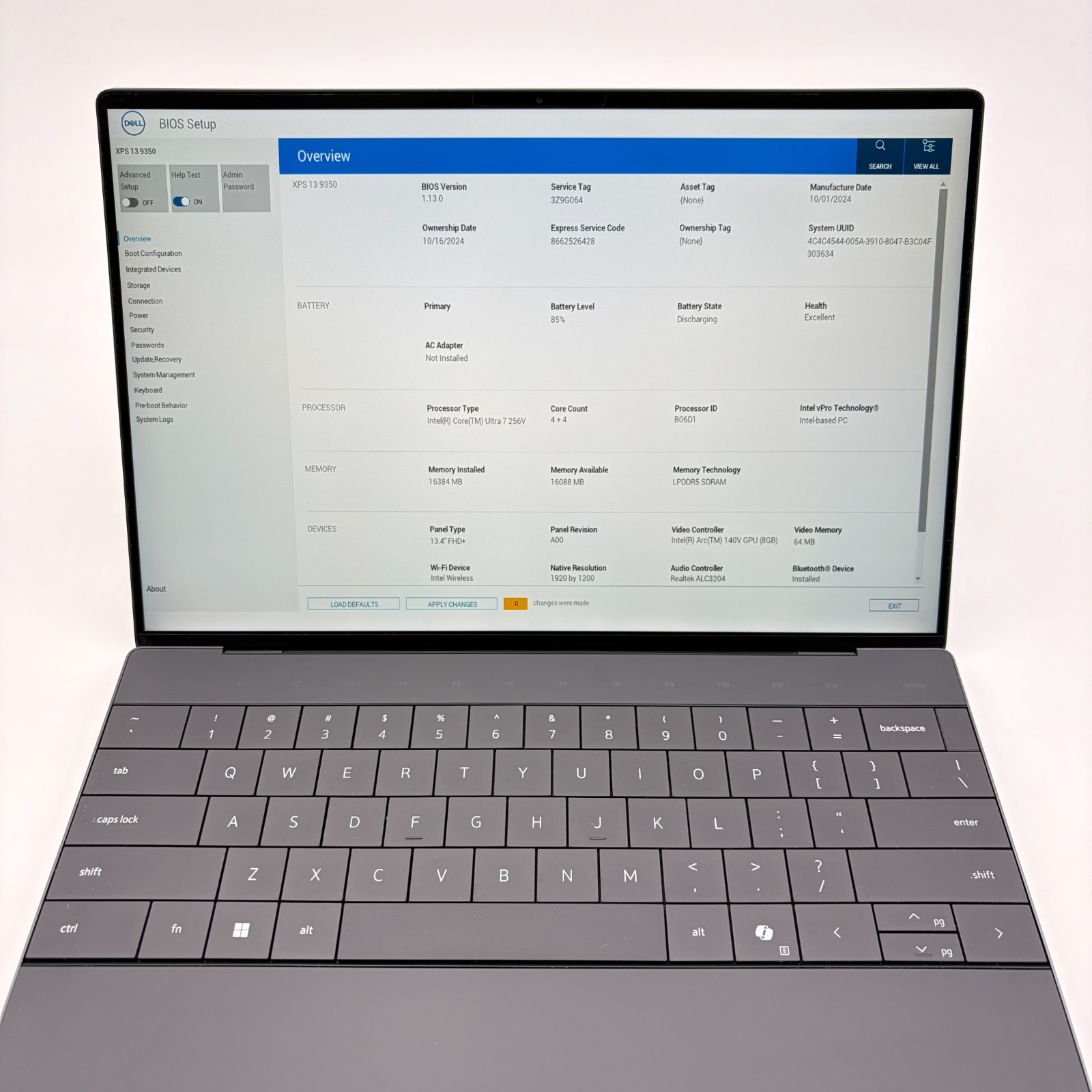 Dell XPS 13 9350 13.4″ Laptop – Ultra 7 256V, 16GB Ram, 512GB SSD, W11H