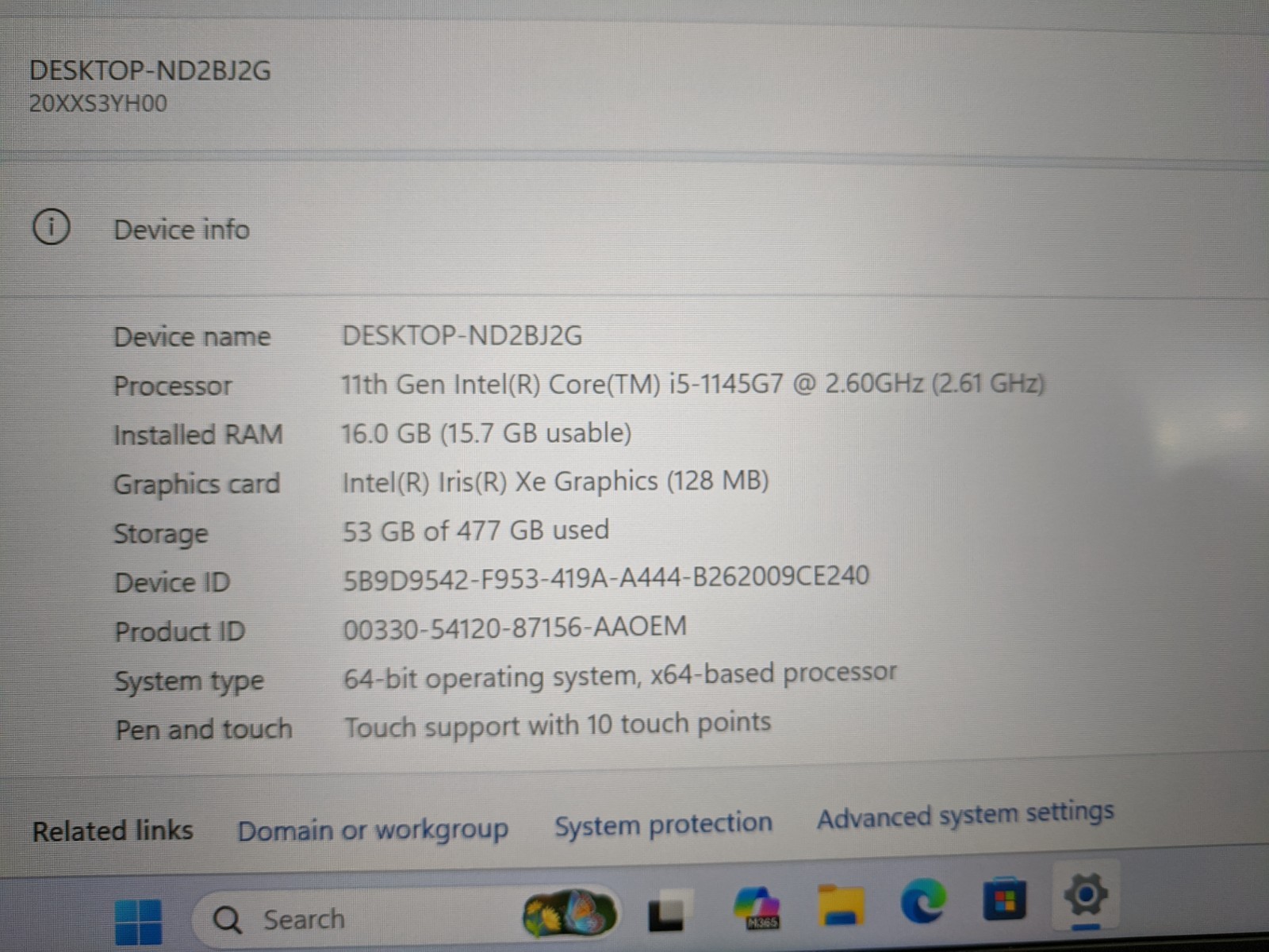 LENOVO THINKPAD X1 CARBON 9TH GEN | TOUCH | i5-1145G7 | 512GB SSD | 16GB | W11