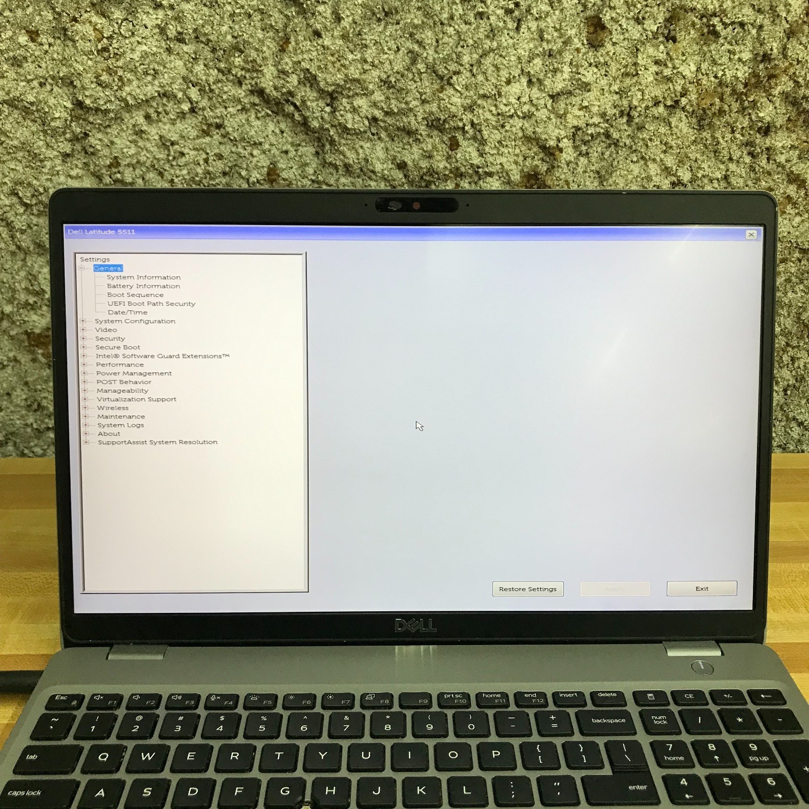 Dell Latitude 5511 Core i7-10400H 2.60 GHz 16 GB DDR4 RAM No SSD (Boots to BIOS)
