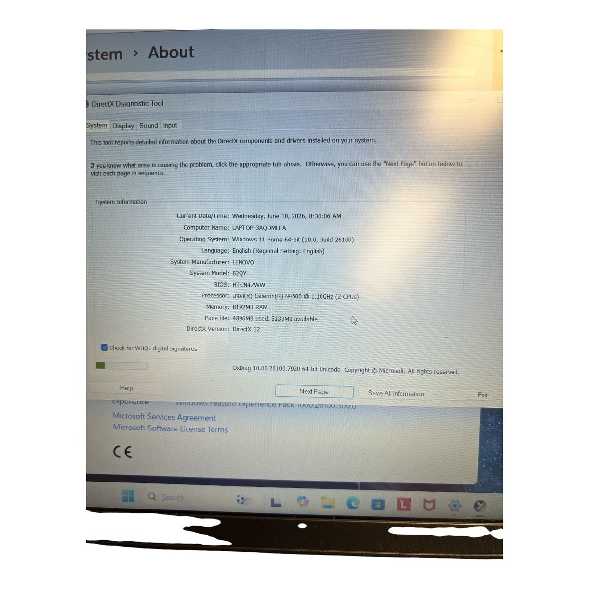 LENOVO V15 G2 15” CELE 1.1GHZ 8GB 128GB WIN 11 (OE) (PSH043857)