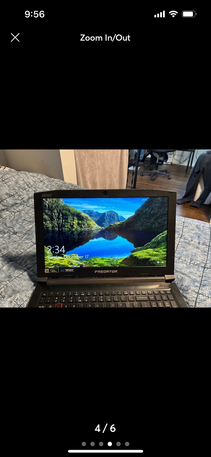 Acer Predator Helios 300 15.6in. (256GB, Intel Core i7 7th Gen., 2.80GHz, 16GB)
