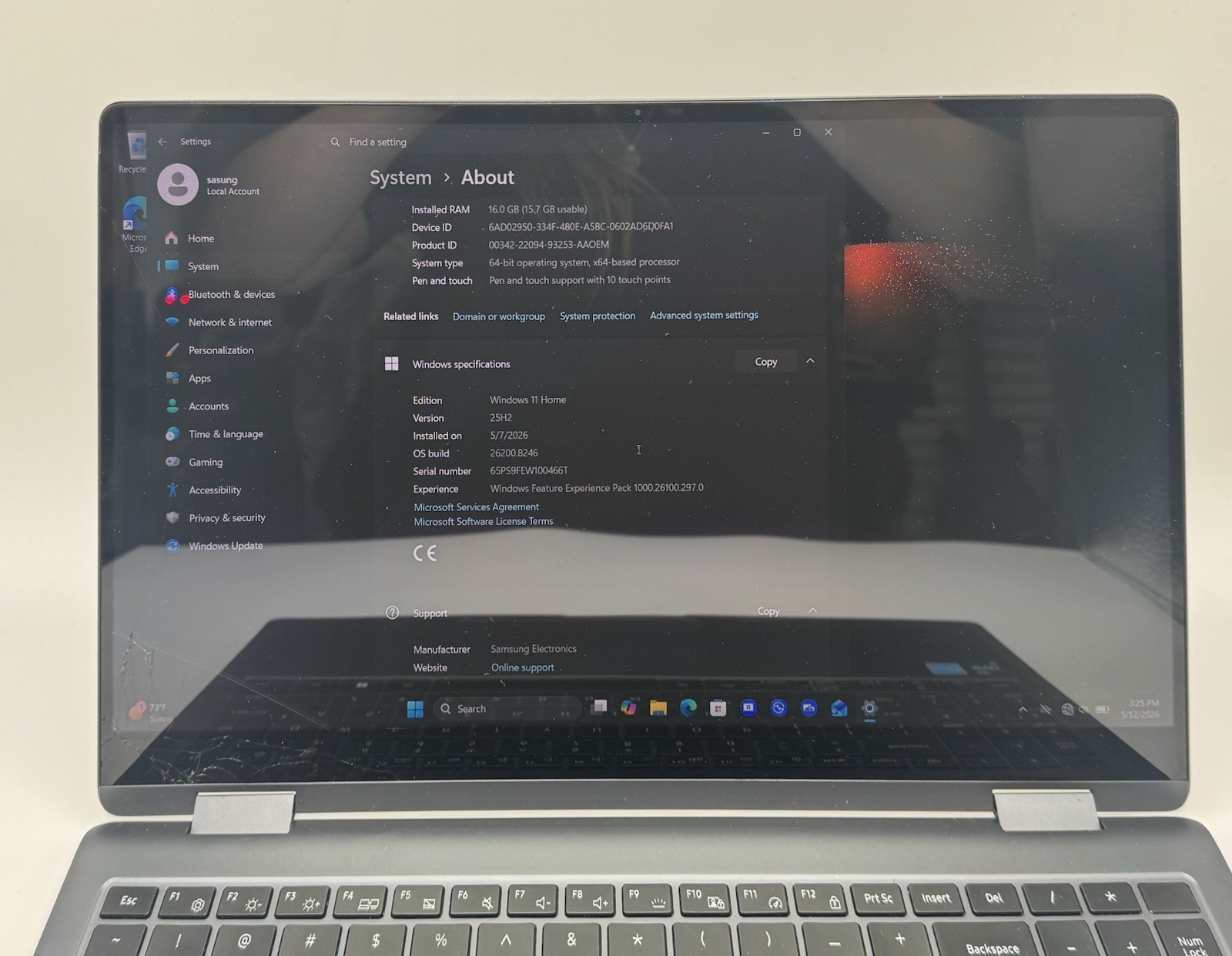 Samsung Galaxy Book3 Pro 360 NP750QFG 15.6″ i7-1360P 16GB 512GB SSD READ