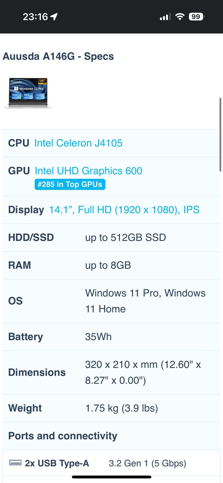 Auusda Laptop