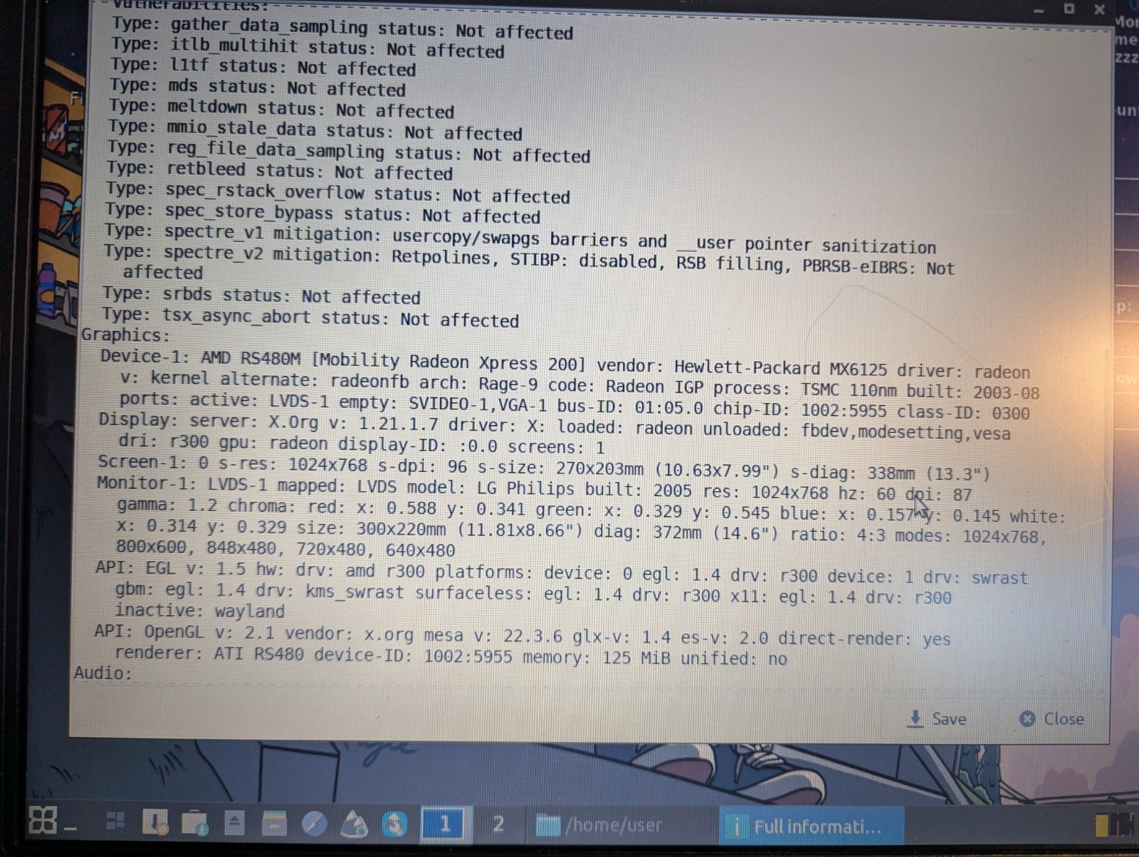 HP Compaq nx6125 Laptop – AMD Sempron 3100+, 60Gb HDD