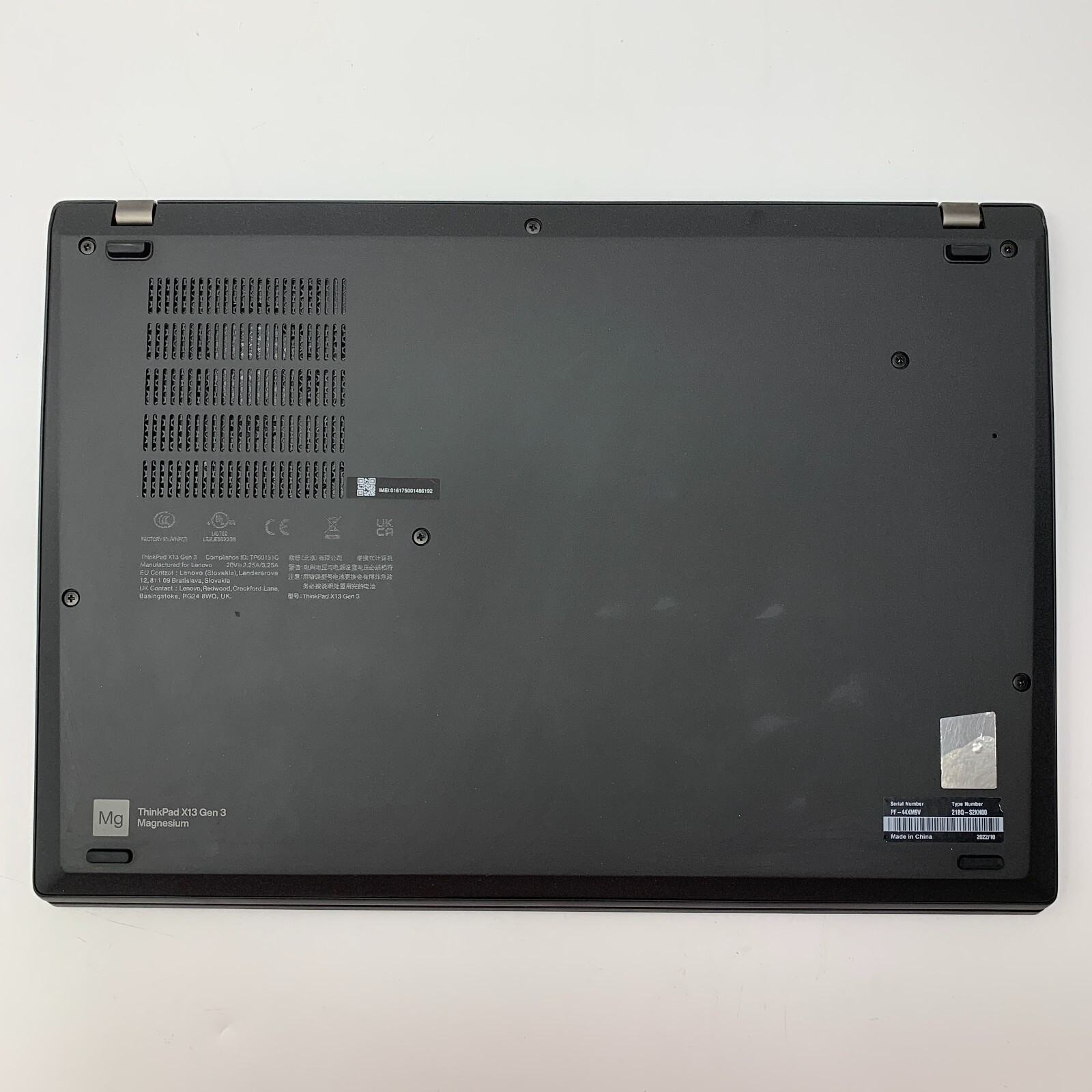 Lenovo ThinkPad X13 Gen 3 (13.3″) Core i7 1265U 256GB 16GB | GOOD | REFURBISHED