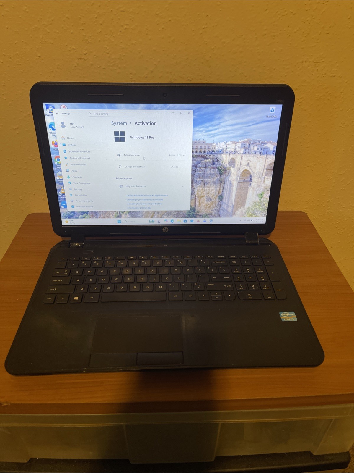 Great Deal! Working hp 250 laptop 15 inches i3