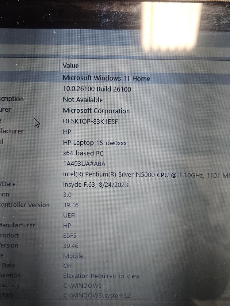 HEWLETT PACKARD HP 15 *read description*** (P17030374)