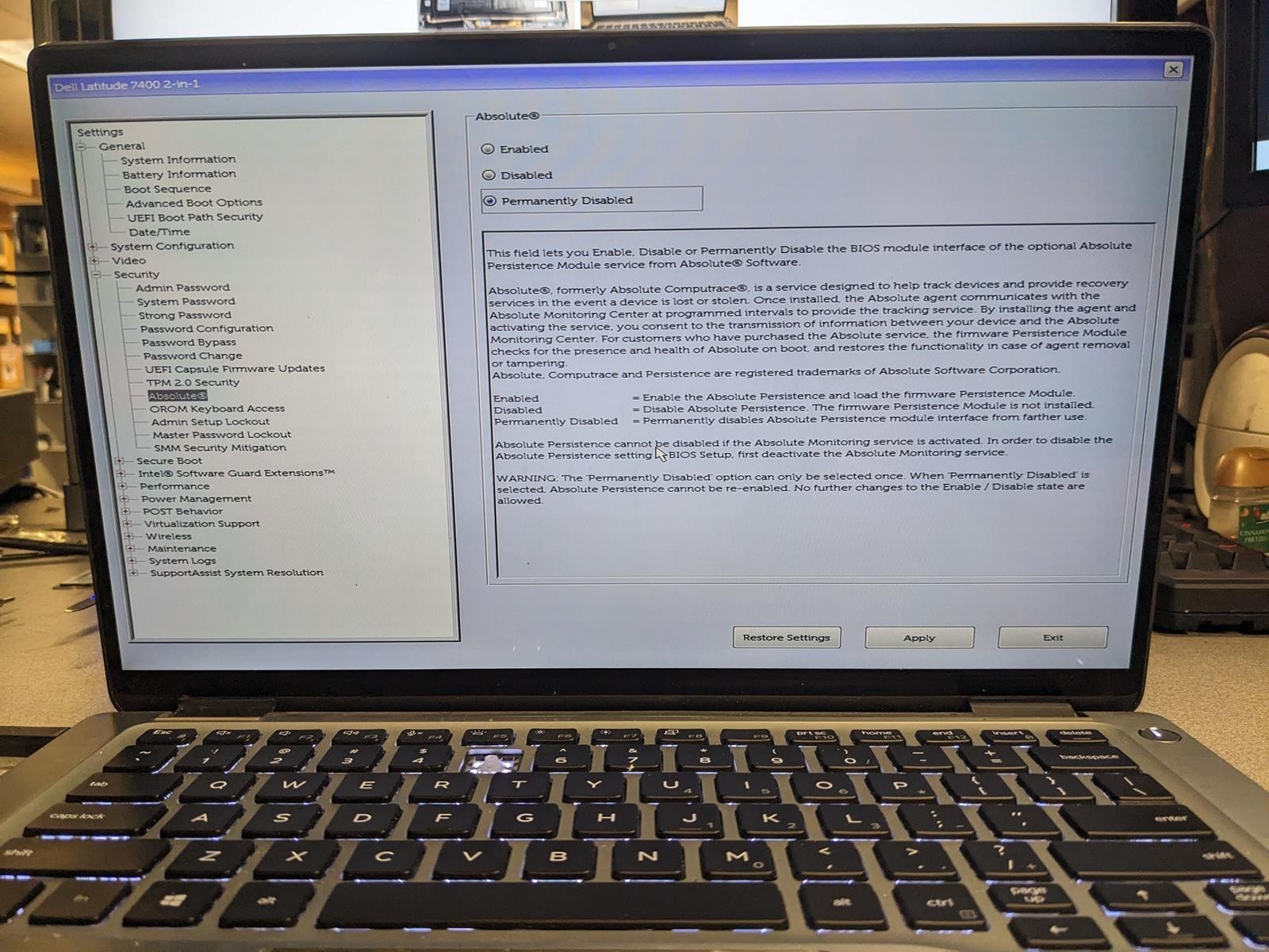 DELL LATITUDE 7400 2-IN-1 i5-8365U @ 1.60GHz, 16GB RAM, NO HDD/OS