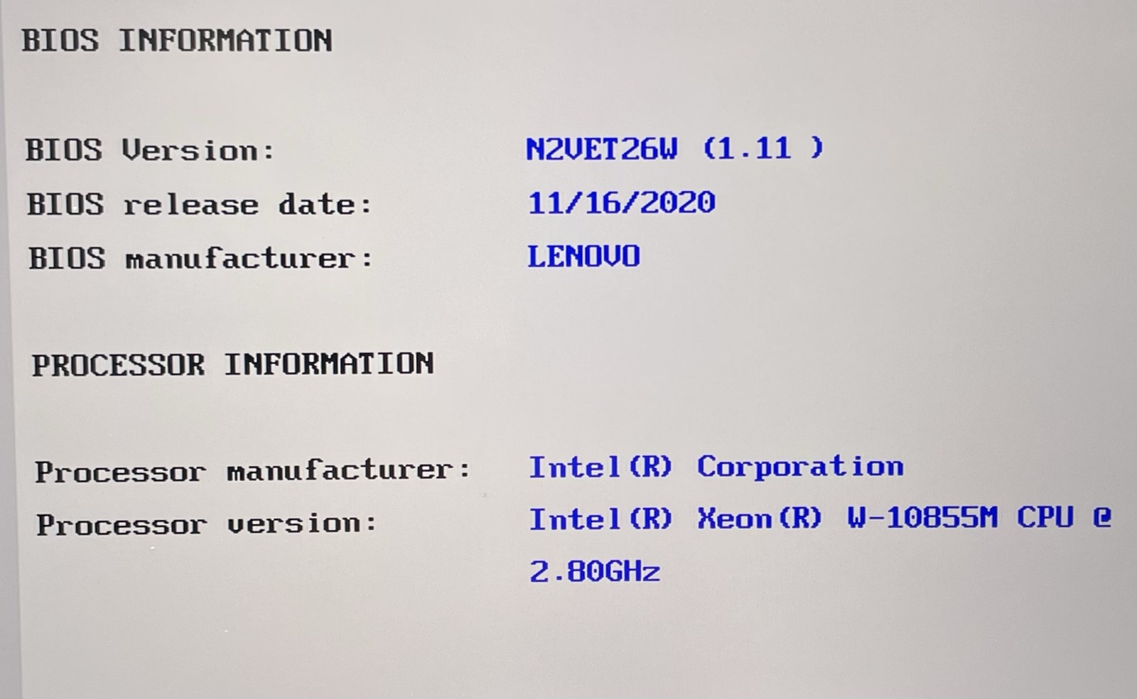 LENOVO THINKPAD P1 GEN 3 XEON W-10855m 2.80GHz 32GB RAM 512GB SSD–GRADE D