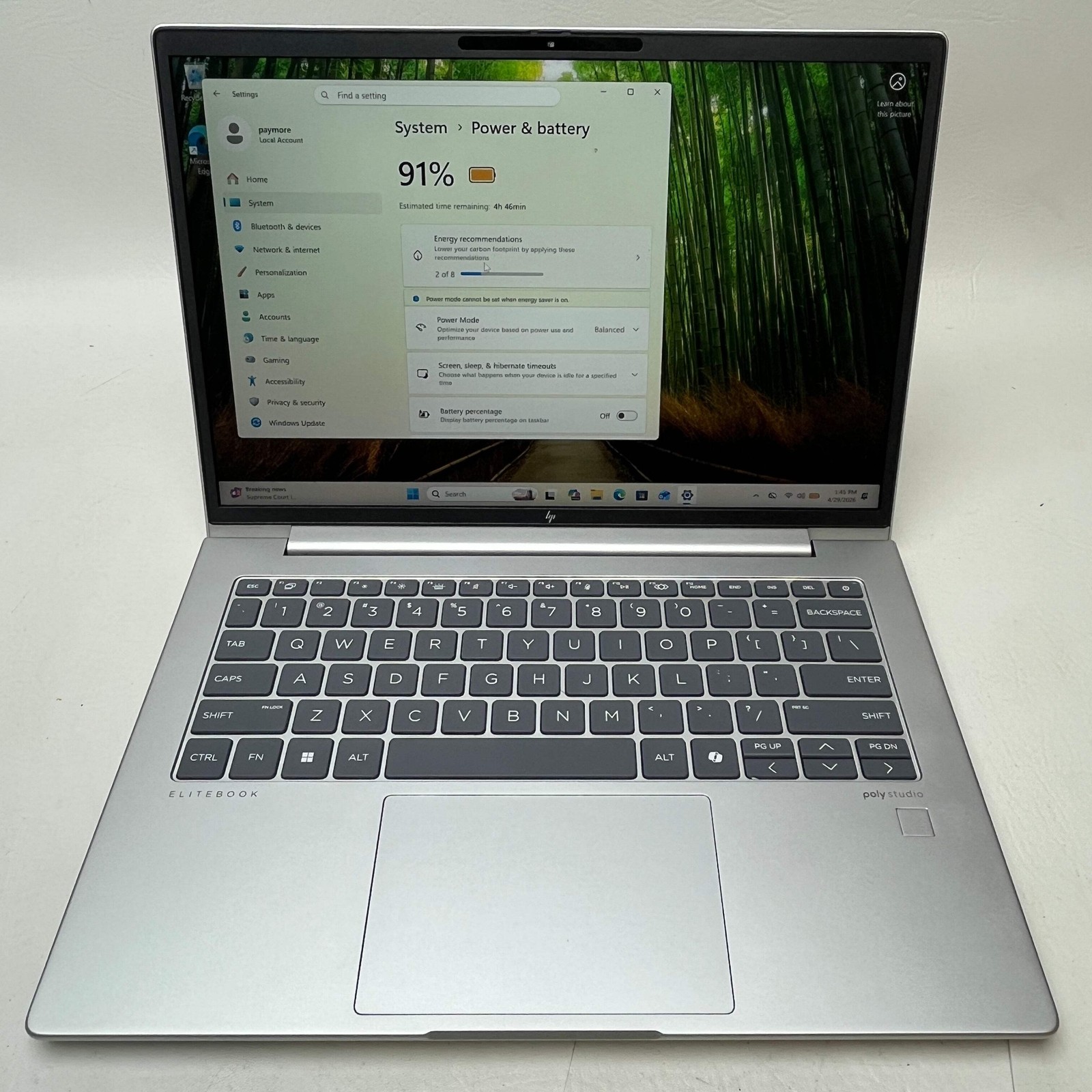 BIOS Locked HP EliteBook 645 G11 Ryzen 5 pro 7535u w/ Radeon Graphics 16GB RAM 5