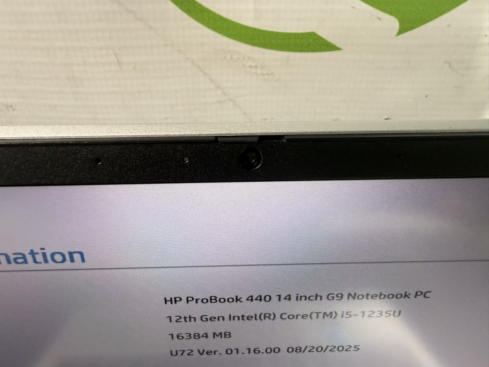 HP ProBook 440 14 G9 14″ i5-1235U 2.5GHz 16GB DDR4 256GB M.2 Laptop – READ